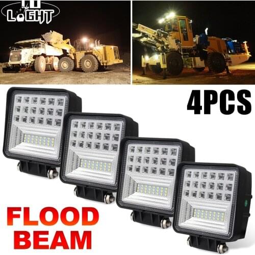 CO LIGHT 2pcs/4pcs 63W 4.3 inch LED Work Light Bar Flood Auto Driving Worklight for Car Truck Trailer SUV Off Road 4X4 12V 24V