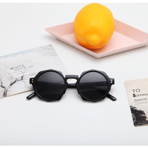 Kids 2021 Irregular Polygon Child Sunglasses Vintage Octagon Baby Sun Glasses For Boys Girl Gafas Oculos De Sol Infant