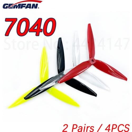 Gemfan Flash 7040 7 Inch 3-Blade 7X4X3 PC CW CCW Propeller for RC Models Multicopter Frame Spare Part Accessor