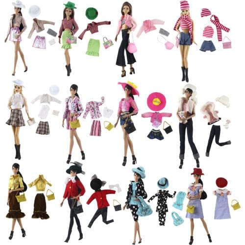 1 Set Doll Clothes 1:6 Scale Dress Outfit for 11.5 inch 30cm Doll Many Style for Choice Gifts for girls doll accessories #2