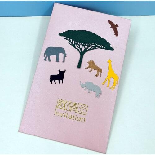 Animals And Trees Metal Cutting Dies For Scrapbooking New Troqueles Stamps And Planner Dies Embossing Folder Cut Stencil