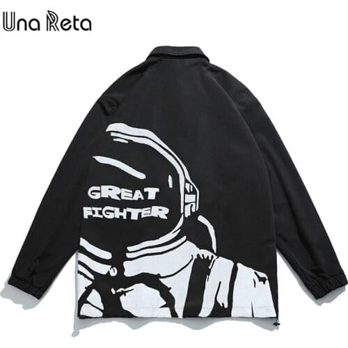 UnaReta Jacket Coat Men New Spring Autumn Harajuku Casual Coat Men Long Sleeve Hip Hop Reflective Baseball Jacket Man Streetwear