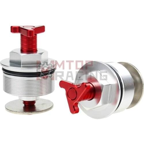Preload Fork Cap For Suzuki GSF650 2005-2012 41mm Tri Adjust Fork Bolts 2005 2006 2007 2008 2009 2010 2011 2012