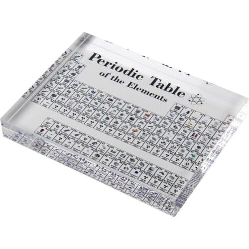Periodic Table of the Elements Gift for the Science or Chemistry Lover Craft Decoration With Elements Samples Acrylic