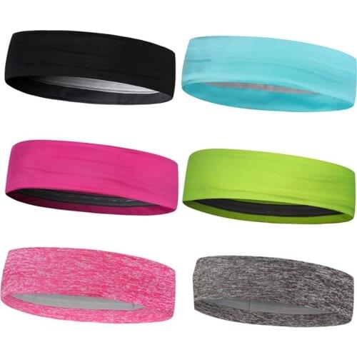 6 Colors Absorbent Sport Sweat Headband Sweatband For Men and women Yoga Hair Bands Head Sweat Bands Sports Safety Hot Sale