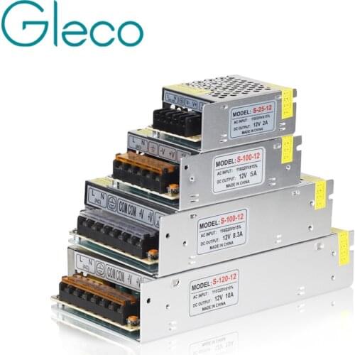 DC12V Lighting Transformers LED Driver Power Adapter 5A 10A 20A 30A for LED Strip Light Switch Power Supply 60W 120W 240W 360W