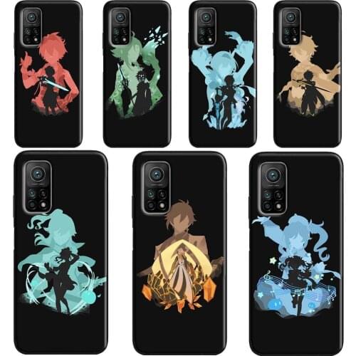 Xiao Zhongli Genshin Impact Phone Case For POCO X3 M3 Pro F2 F3 Cover For Xiaomi Mi 10T Pro Note 10 Lite Mi 11 Ultra