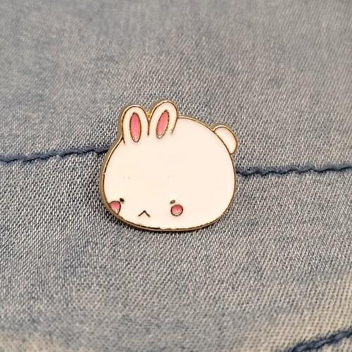 Animal Jewelry Decoration Accessories Metal Clothes Badges Cute Rabbit Brooch Enamel Pin Backpack Lapel Pins Unique Items