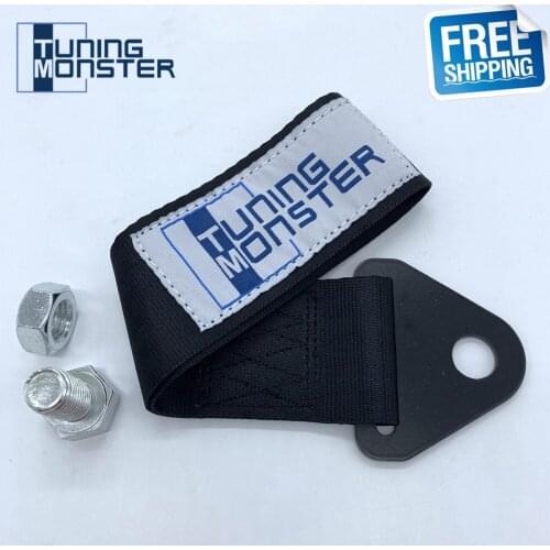 Free Shipping Tuning Monster Universal Tow Ropes Towing Hook Racing Car Tow Straps