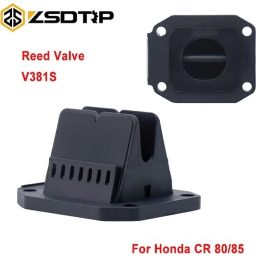 ZSDTRP Carbon Fiber Motorcycle Intake Reed Valve For VForce3 V381S Honda CR 80/85 All Years ATV Dit Pit Bike Race