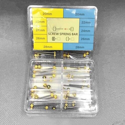 10 Sizes Watch Accessories Watch Band Stainless Steel Metal Spring Bars 3.5/4.5*20mm/22mm/24mm/26mm/28mm Strap Belt Repair Tools