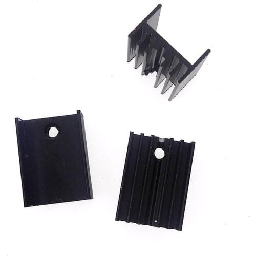 Heat sink TO-220 dedicated heat sink for transistor 20*15*10mm Black/silver optional