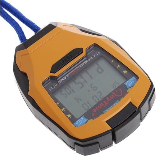 3 Row100 Lap 1/1000s Digital Sport Counter Timer Professional Athletic Stopwatch L4MB