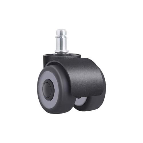 5pcs 2" Universal Mute Wheel Office Chair Caster Replacement Casters Rubber Soft Safe Roller Furniture Wheel Hardware