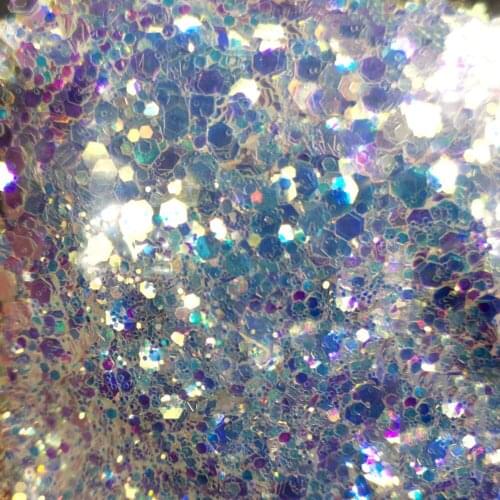 50g/Bag Gold Silver Mixed-Size Nail Art Glitter Sequins DIY Sparkly Paillette Tips Charms Nail Decorations Pigment Flakes #4F1