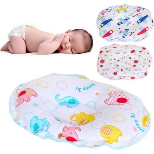 Cute Cartoon Newborn Baby Head Pillow To Prevent Babies From Turning And Falls Comfortable Sleeping Durable Pillow