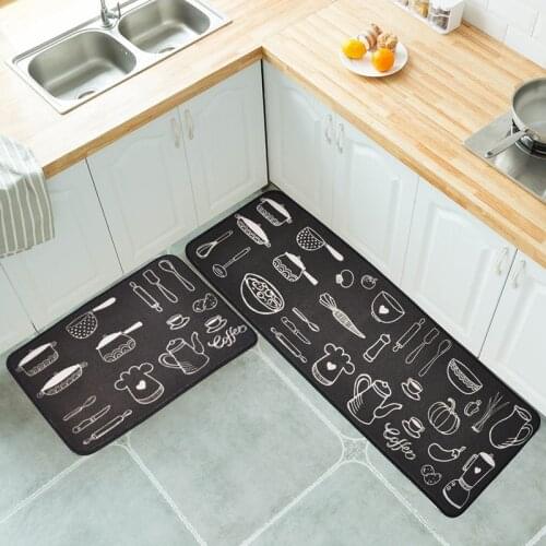 Long Kitchen Mat Bath Carpet Floor Mat Home Entrance Doormat Tapete Absorbent Bedroom Living Room Floor Mats Modern Kitchen Rug