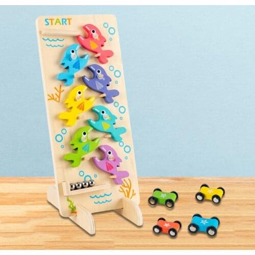 Double-Sided Sliding Game Toys Slide Car for Kids Children Inertia Gliding Rail Toy Toddler Toys Racing Games