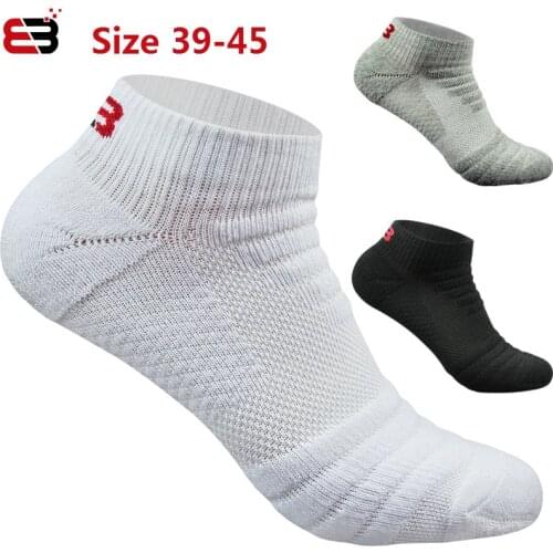 3 pairs Men Short Socks Gifts for Mens 100 Cotton Thick No Show Breathable Damping Towel Bottom Sports Running Casual sock