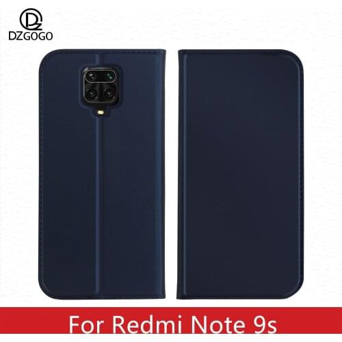 Redmi Note 9s Case DZgogo iSkin Series Magnet Leather Flip Book Phone Case For Xiaomi Redmi Note 9s Wallet Cover Coque Phone Bag