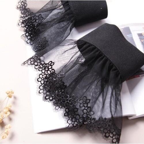 Fake sleeves autumn winter wild sweater decorative sleeves cotton pleated wrist Pleated organ fake sleeves universal fake cuff