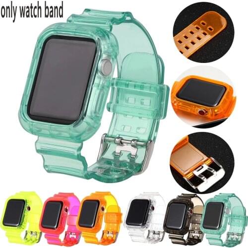 38/42/40/44mm IWatch Sport Band Strap &Protective Cover for Apple Watch 6 5 4 3 2 Replacement Wristband Wrist Straps