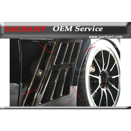 Car-Styling FRP Fiber Glass / Carbon Side Air Ducts Fit For 2008-2017 R35 GTR CBA DBA TS Style Front Fender Air Duct