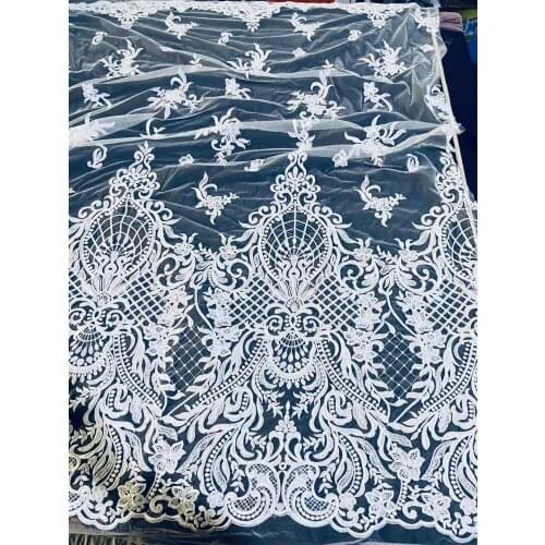 Embroidery Lace lattice lace Wedding Dress Fabric Nigerian Textile African lace 10 yards