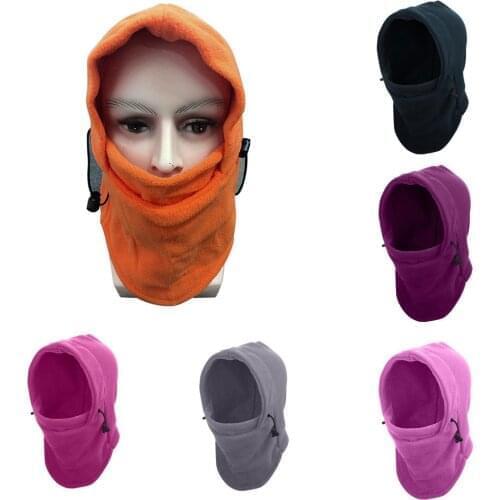 Winter Outdoor Riding Snow Cap Windproof Fleece Hood Mask Thick Warm Snow Cap Mask Protect head Gorro de nieve cálido engrosado