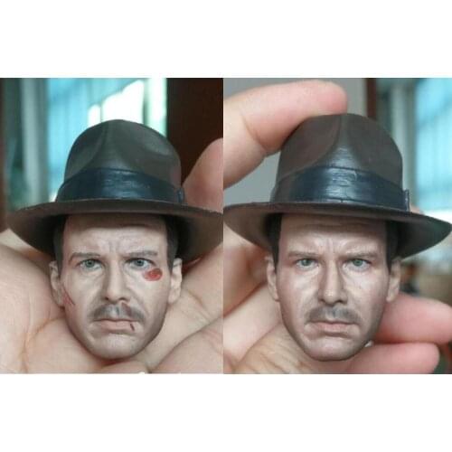 1/6 scale soldier head sculpt Harrison Ford Western Adventure Western Cowboy For 12 Inche Action Figure