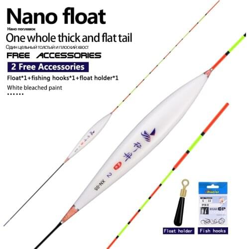Fresh Water Fishing Floats Carp Preferred Composite Nano Flotador Bobbers 1-3# Pesca Fishing Accessories Tools Tackles (XN-05)