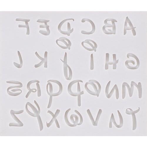 1pcs Sugarcraft Letter silicone mold fondant mold cake decorating tools chocolate gumpaste mold