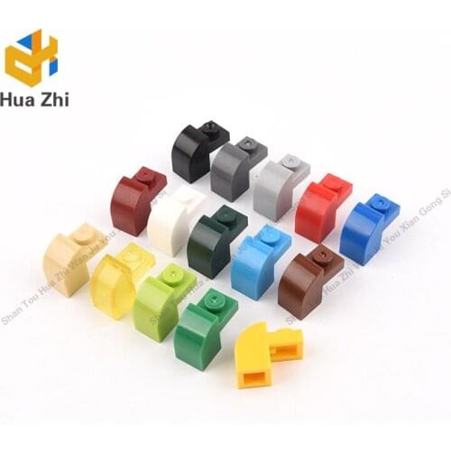 10PCS 6091 Brick Curved 1 x 2 x 1 1/3 with Curved TopBuilding Blocks Parts MOC DIY Education Build Toys Brick