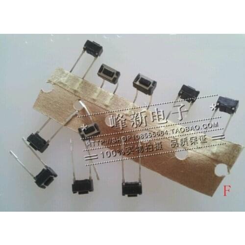 10Pcs Japan straight plug 2 feet light touch micro switch key switch 3.5*6*4.3