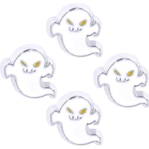 F543 Halloween Holy Ghost Floating Locket Charms For Glass Living Locket 7*7mm
