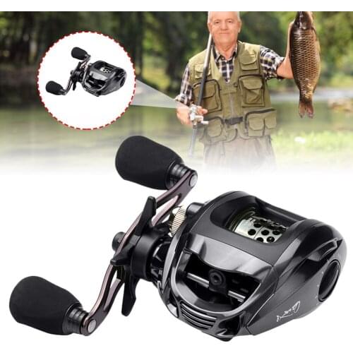 2021 High Quality Baitcasting Reel 6.3:1 Gear Ratio Ultra Smooth 190g Ultralight 12+1BB Magnetic Brake EVA Handle Fishing Reel