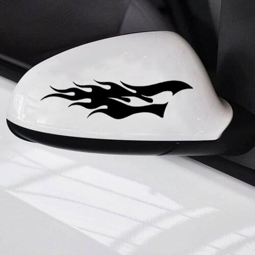 2x Classic Flames Vinyl Car Decals Motorcycle Boat Stickers Motorcycle SUVs Bumper Car Window Laptop Car Stylings