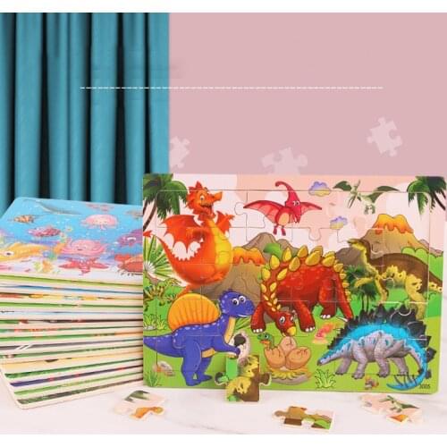 Wood Puzzles Children Adults Vehicle Puzzles Wooden Toys Learning Education Environmental Assemble Toy Educational Games
