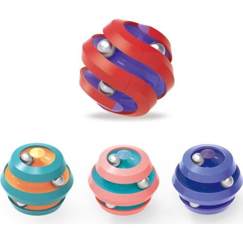 Children Decompression Gyro Toy Colorful Marble Track Spinner Finger Relieve Stress Children Interesting Educational Toys Gift