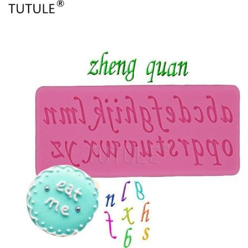 Gadgets - Lower case letter art liquid silicone mold Fondant cake baking mold DIY handmade kitchen baking tools liquid silicone