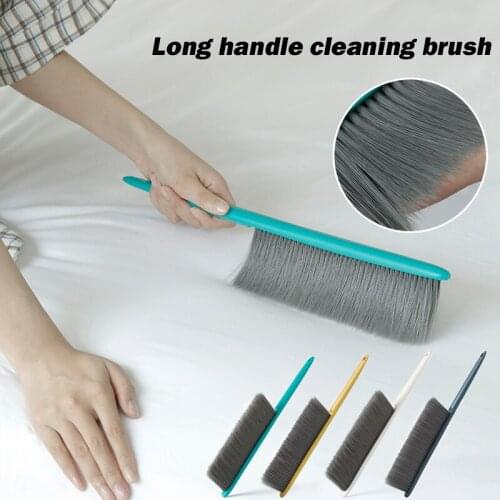 Soft Cleaning Brush with Long Handle and Soft Bristle Lint Remover Dust Sweeper for Keyboard Home Hotel Bed Car TS2