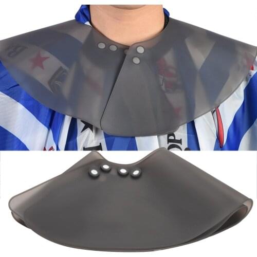 Soft Salon Haircut Neck Cape Barber Hairdressing Shoulder Wrap Magnet Clasp Design Waterproof Silicone Haircut Neck Capes