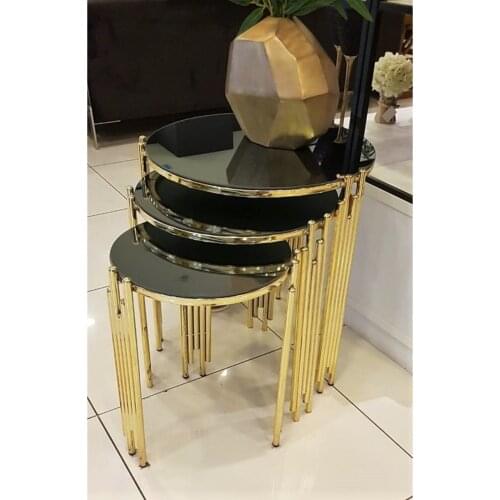 Modern Piano 3 Pcs Zigon coffee table Set coffee tables table basse furniture living room table