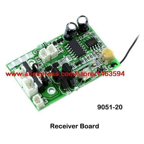 Wholesale Double Horse 9051 DH9051 RC Helicopter Spare Parts PCB BOARD 40mhz Free Shipping