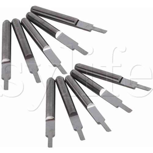 10Pcs 3.175 x 1.5mm Parallel Carbide CNC/PCB Milling Cutter Bits CEL 5mm