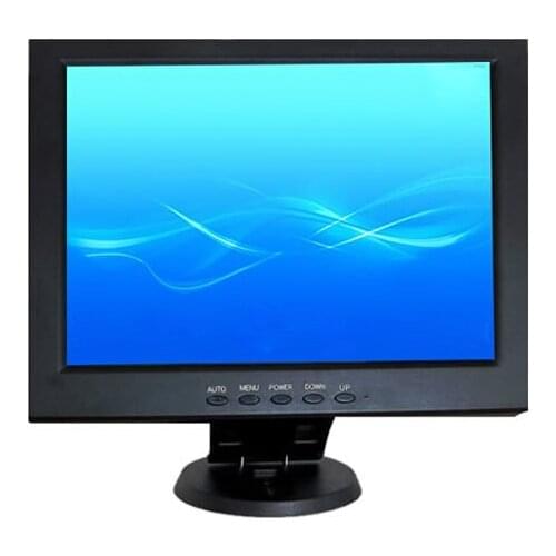 12.1" desktop 4-wire resistive touch Monitor,1024*768,support DVI,VGA,signal input