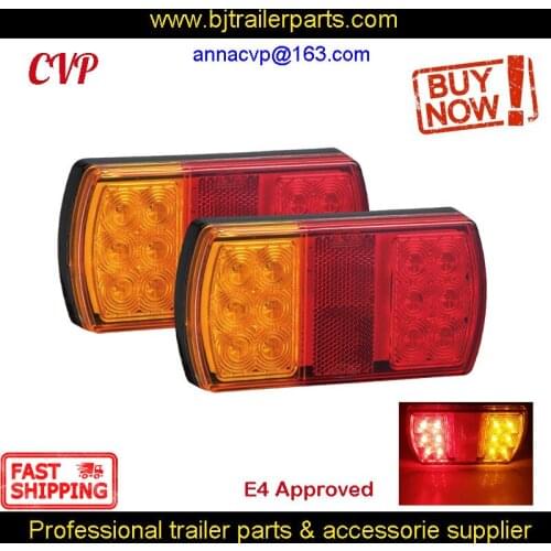 12V LED Trailer Tail Lights Lamps Submersible Waterproof Truck Boat RV Parts (2PCS/1PAIR) Camper Caravan Accessories