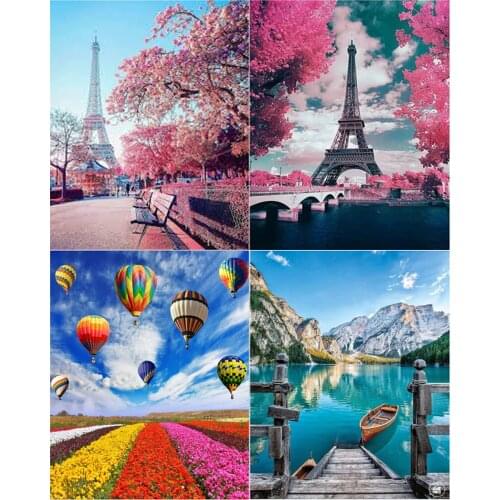 5d Diamond Painting Diy Landscape Diamond Embroidery Cross Stitch Mosaic Kit Home Decoration Handmade New Year Wall Stickers