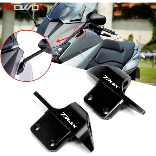 For YAMAHA Tmax 530 tmax530 sx dx 2015-2018 2019 Aluminum Mirror Hole Cap Cover Mirror Modified parts with T-MAX LOGO