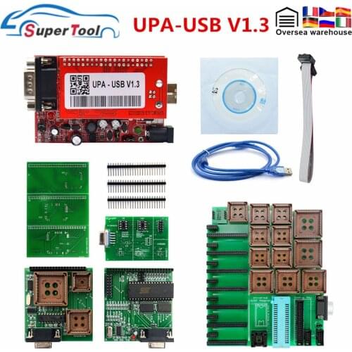 Best Quality UPA USB V1.3 Serial Programmer With Eeprom Adapters OBDS Diagnostic Tool UPA-USB 1.3 ECU Chip Turning Scanner Tool